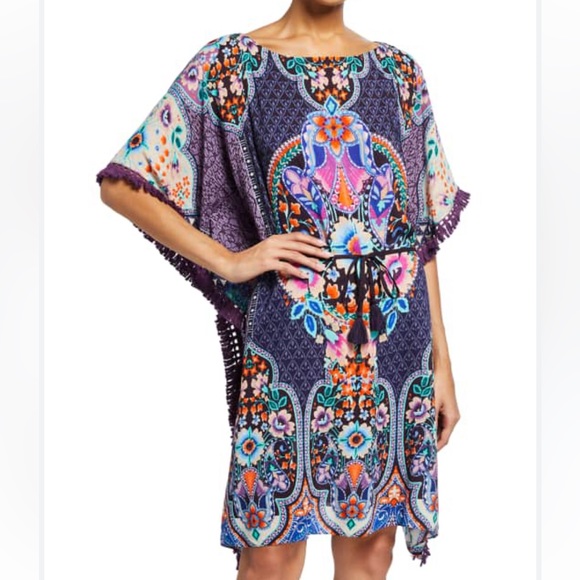 Johnny Was Tops - Johnny Was Saba Tunic Swimsuit Cover/Bathing Suit Cover Up Size L